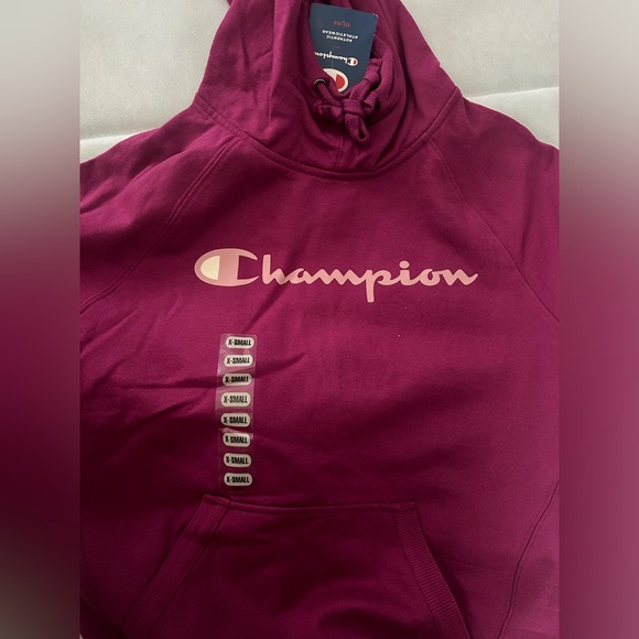 Champion X-Small new with tags purple hoodie. - Picture 3 of 5